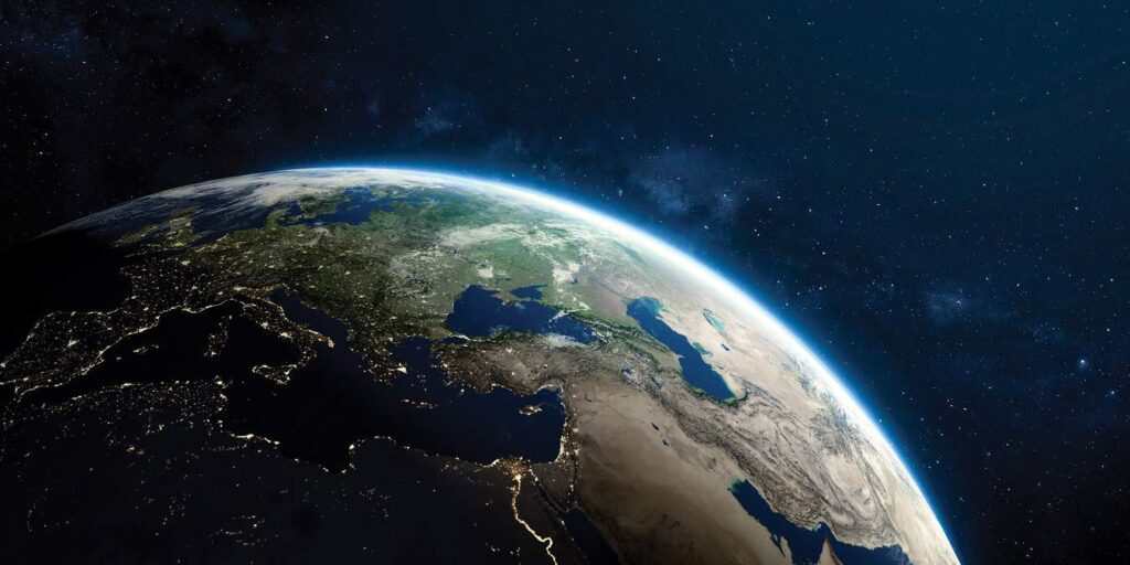 Planeta Terra visto do espaço