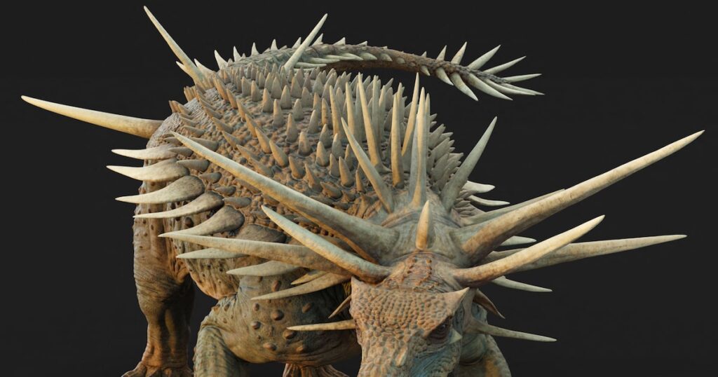 Cientistas descobrem espécie de dinossauro ‘punk rocker’, com espinhos de até 1 metro; veja como era