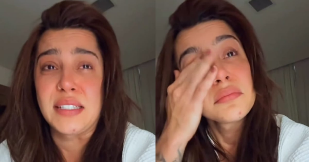 Lauana Prado se emociona ao falar de pouso de emergência: ‘Susto muito grande’
