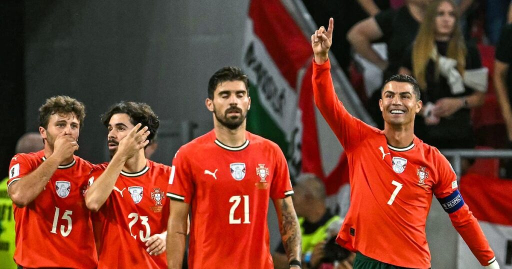 Cristiano Ronaldo marca em virada de Portugal; Kane abre goleada da Inglaterra nas Eliminatórias