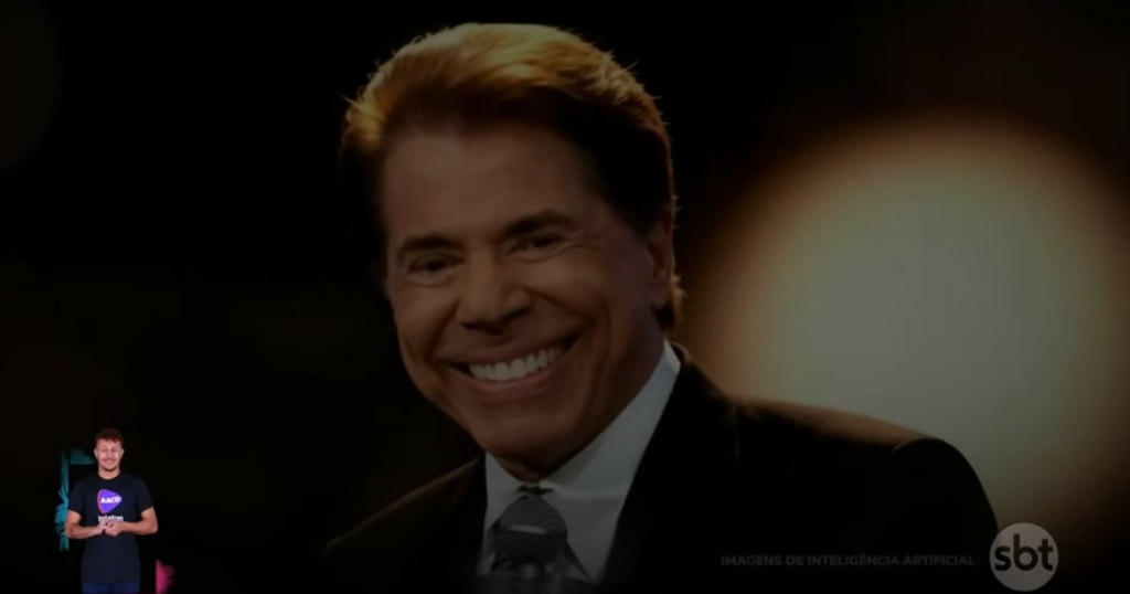 Como o SBT usou IA para criar um diálogo entre Silvio Santos e Hebe na abertura do Teleton