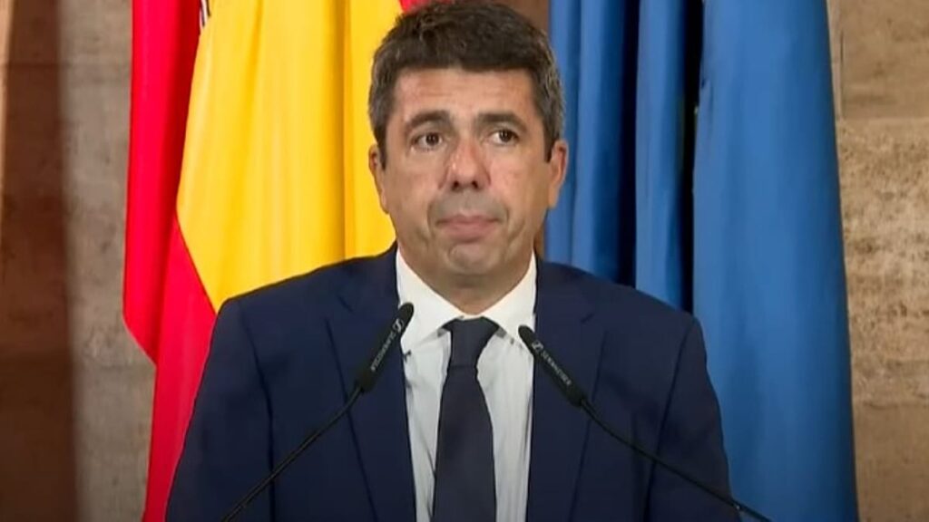 "Não aguento mais": presidente de Valência demite-se um ano após a DANA