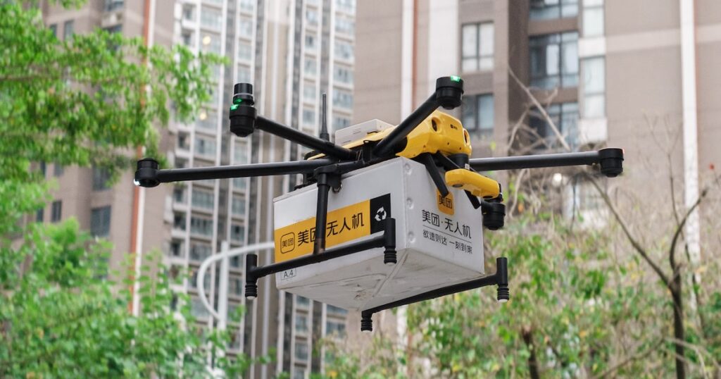 Táxis voadores? A China já tem. E entregas de almoço por drones também