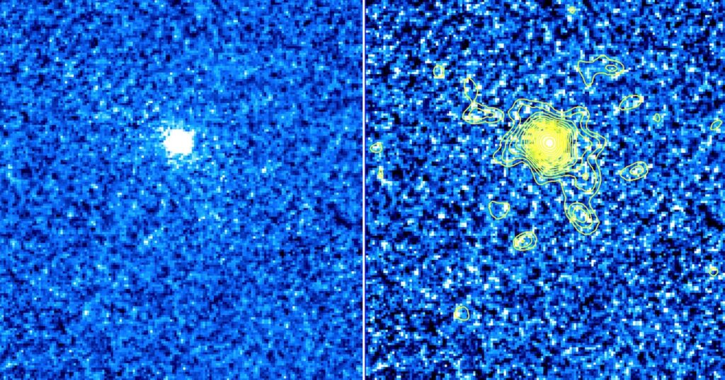 Cometa para de girar e passa a girar ao contrário