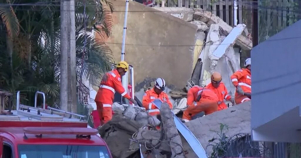Último corpo soterrado em desabamento que atingiu lar de idosos em BH é localizado