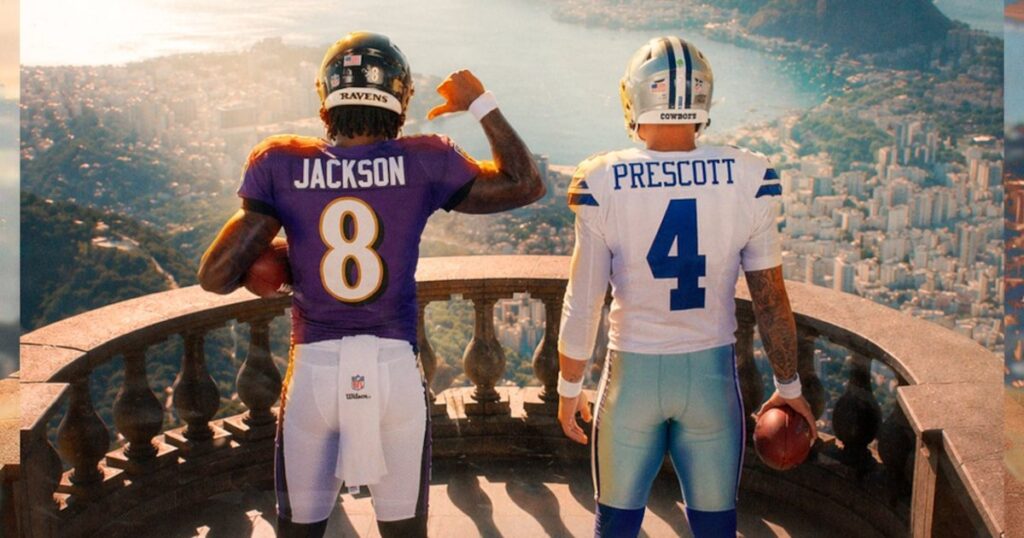 NFL confirma Ravens x Cowboys no Maracanã pela temporada 26/27