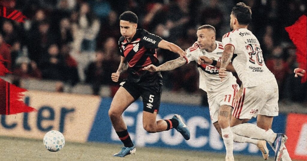 Flamengo fica no empate com Athletico-PR e segue a quatro pontos do Palmeiras