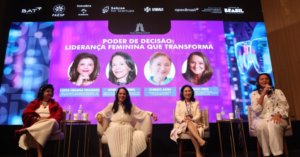 ‘Falo que a IA é igual a um WhatsApp para que as pessoas não tenham medo’, diz Luiza Trajano no SPIW
