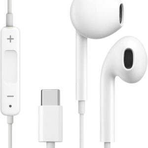 Fone de Ouvido Tipo C Anti-Ruído com Fio Reforçado Qualidade Premium Microfone Integrado compatível com iPhone