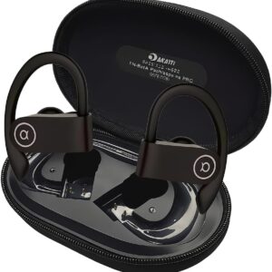 Fone de Ouvido Bluetooth 5.4, IPX5 à Prova D'Água, 45h de Bateria, Com Microfone Embutido. Design Esportivo Ergonômico Ideal Para Esportes Corridas Atividades Físicas Videogame IPhone Android Premium