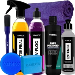 KIT SHAMPOO V-FLOC CERA TOK FINAL REVITALIZADOR INTENSE 240ML VONIXX PRETINHO VINTEX