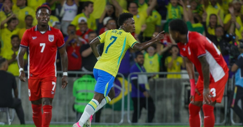 Vini Jr. reclama de insultos a Virgínia em jogo do Brasil no Maracanã: ‘Respeito e carinho seguem’