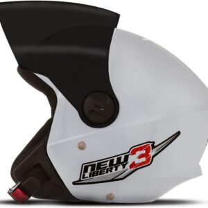 CAPACETE ABERTO PRO TORK NEW LIBERTY 3 SOLID BRANCO TAM. 58 VIS. FUMÊ