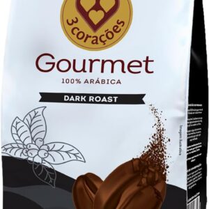 3 Corações Café Torrado e Moído Gourmet Dark Roast, 500g