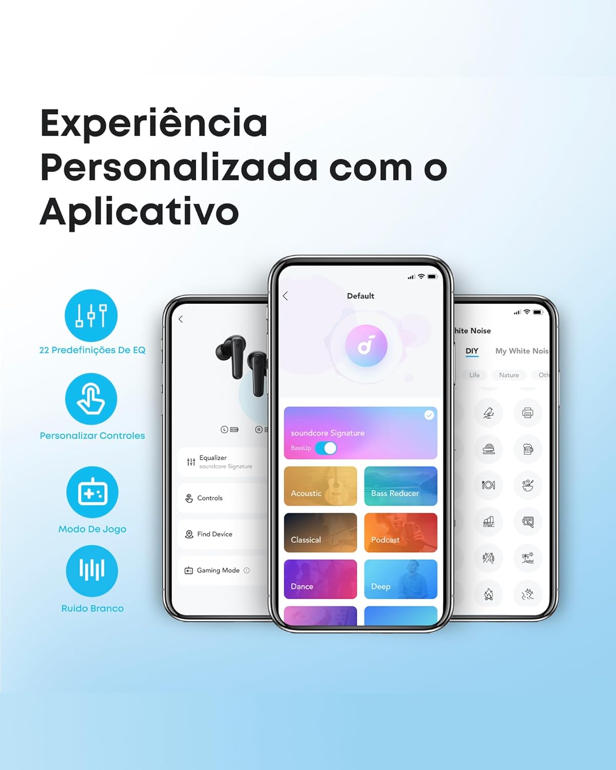 soundcore P20i da Anker, Fone de Ouvido Bluetooth 5.3 Sem Fio, 2 Mics IA - Imagem 3