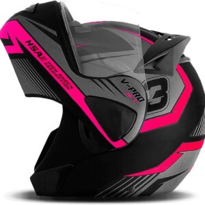 CAPACETE ESCAMOTEÁVEL PRO TORK V-PRO JET 3 ROSA TAM. 58